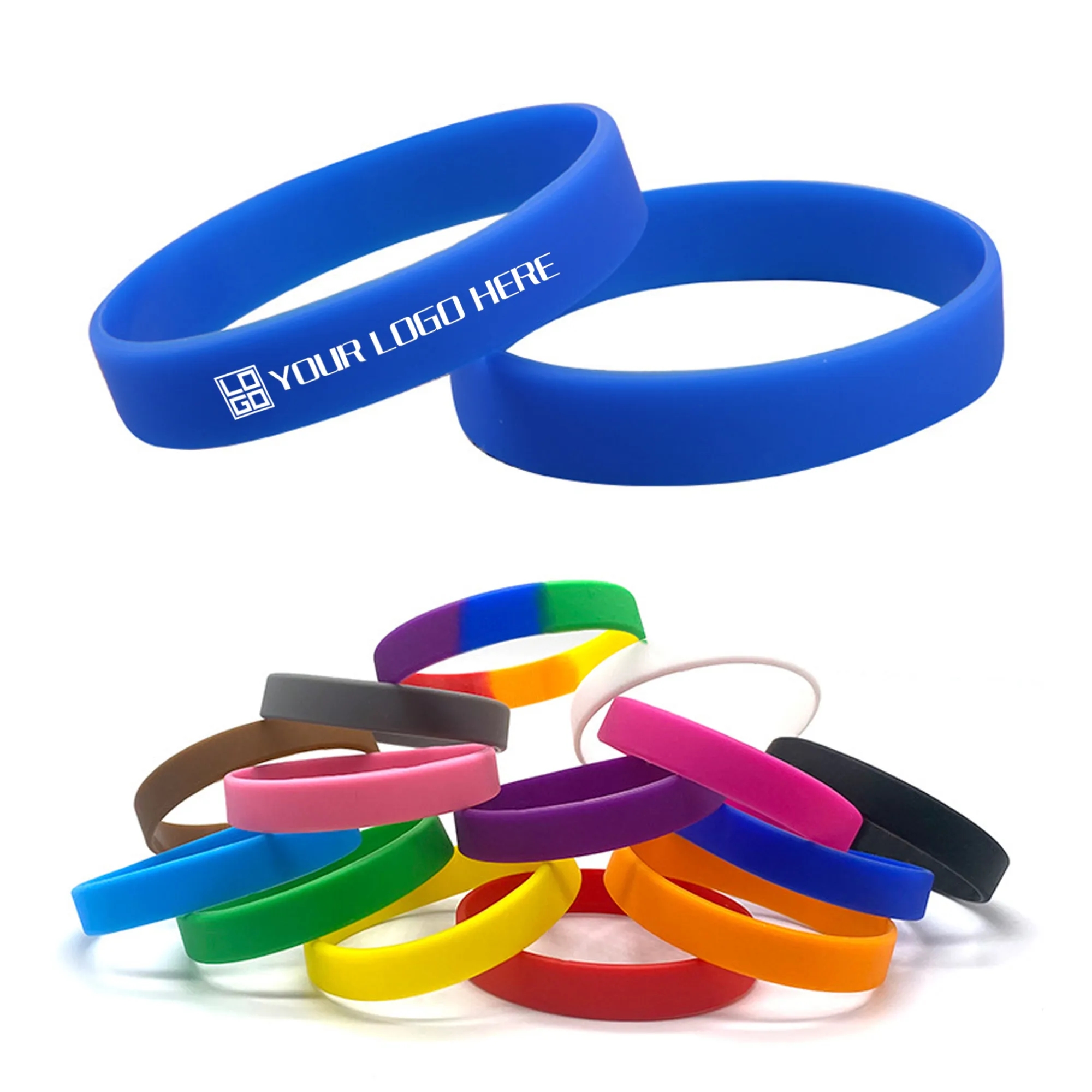 Custom Solid Color Silicone Wristband 2