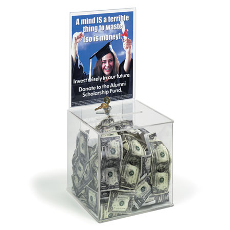 Mid-Size Locking Entry Box, 9.5" SQ with 8.5 x 11 header 1