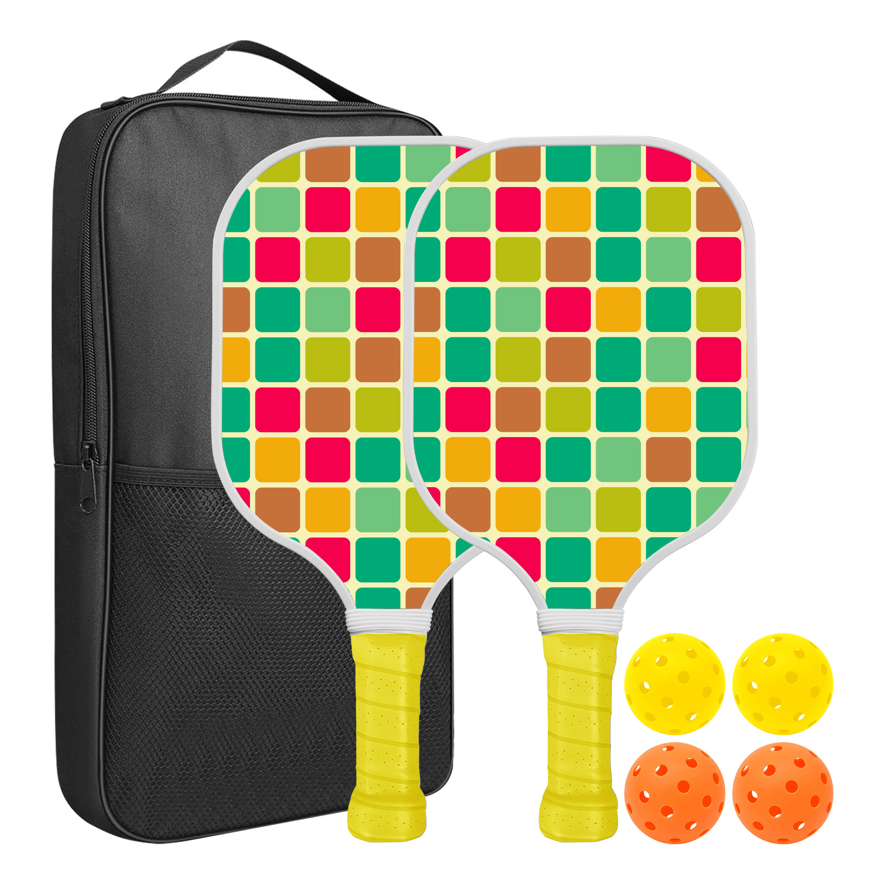 Custom Pickleball Racket Paddle & Ball Set With Carrying Bag 6