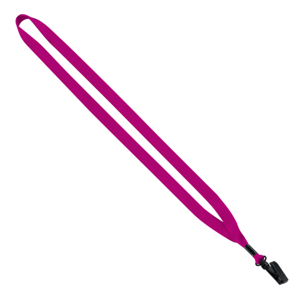 1/2" Polyester Lanyard with Plastic Bulldog Clip 11