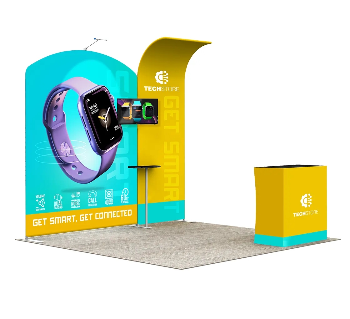 10ft Inline Trade Show Booth - Modular Display 3