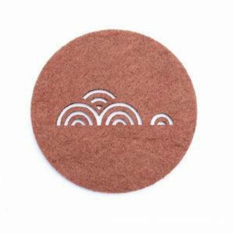 Custom Hollow Out Recycled Felt Coaster 6