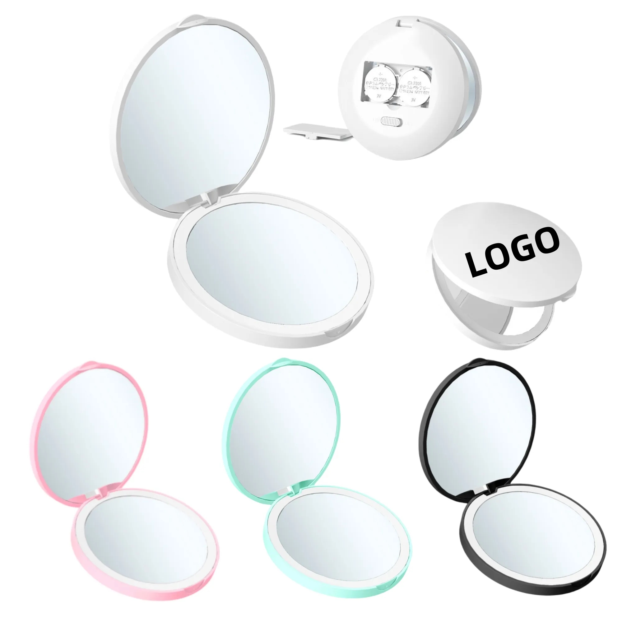 Dual-Sided LED Folding Makeup Mirror 1
