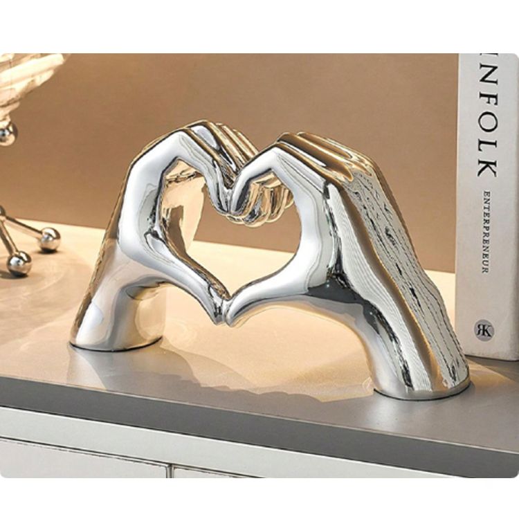 Heart Hands Sculpture for Love and Anniversaries 3
