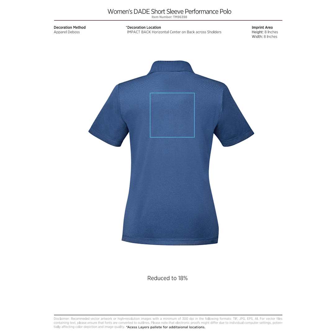 Women's DADE Short Sleeve Polo 700