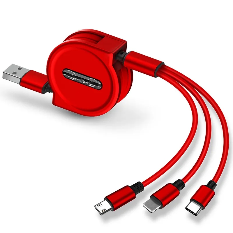 2.5A Fast charge retractable 3-in-1 data cable 2
