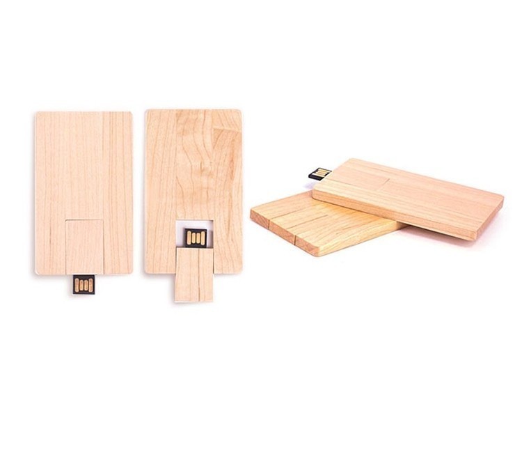 Wooden Credit Card USB Flash Drive 5