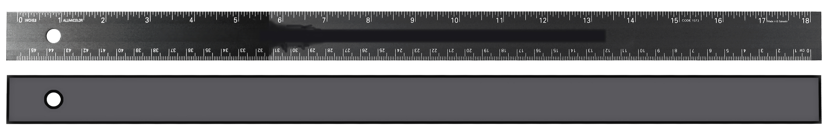 18" Non-slip Straight Edge Aluminum Ruler 3