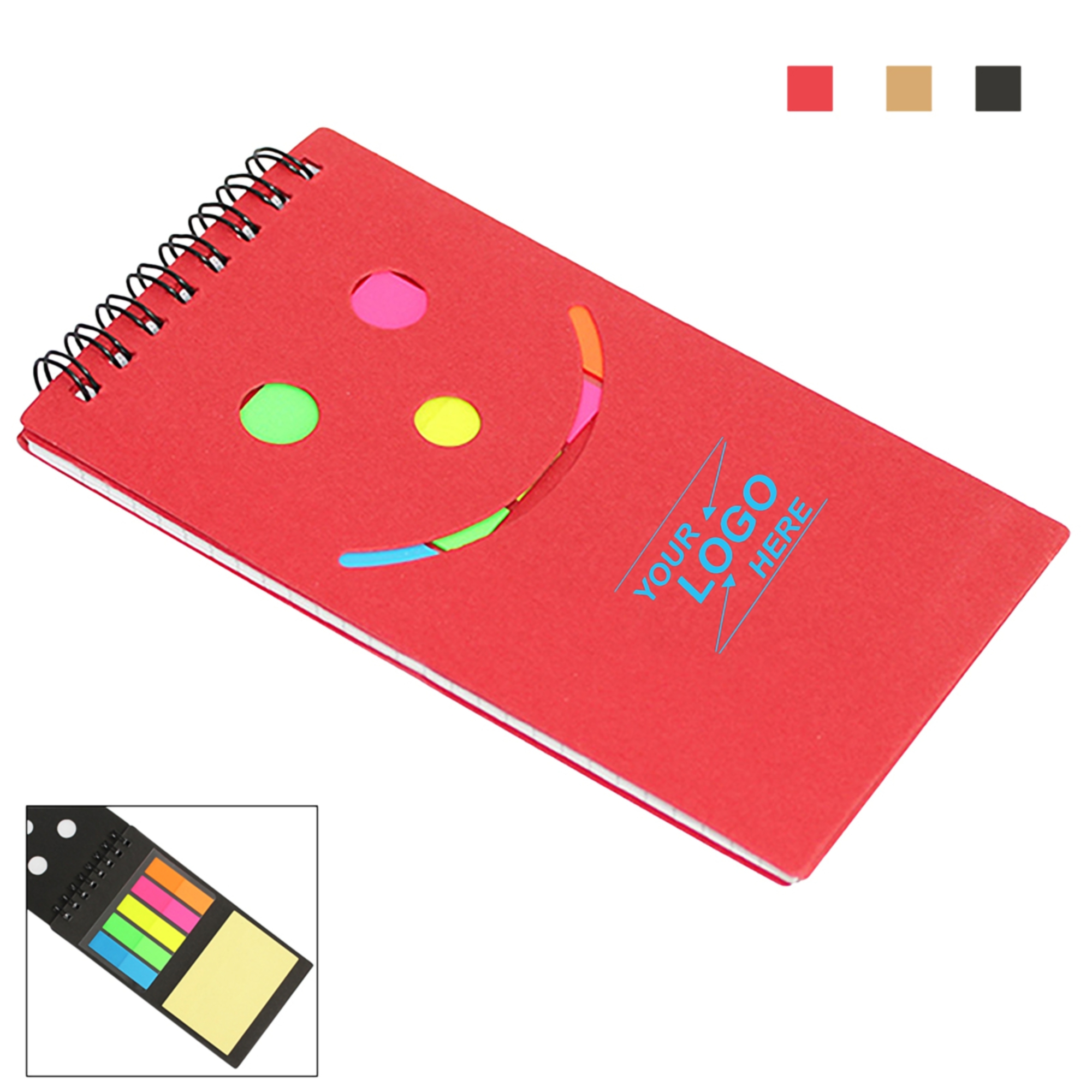 Die-Cut Smiley Sticky Notepad
