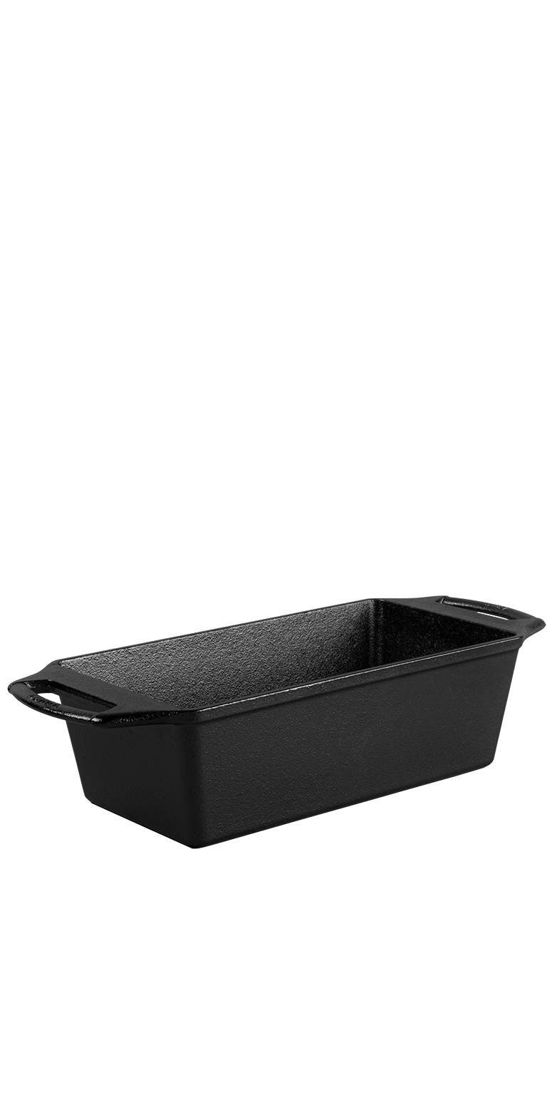 Lodge® 8.5” x 4.5" Seasoned Cast Iron Loaf Pan 1