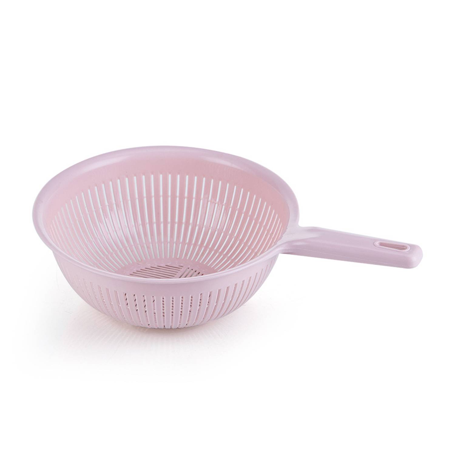 Plastic Round Hollowed Out Dishwashing Basket with Handle 6