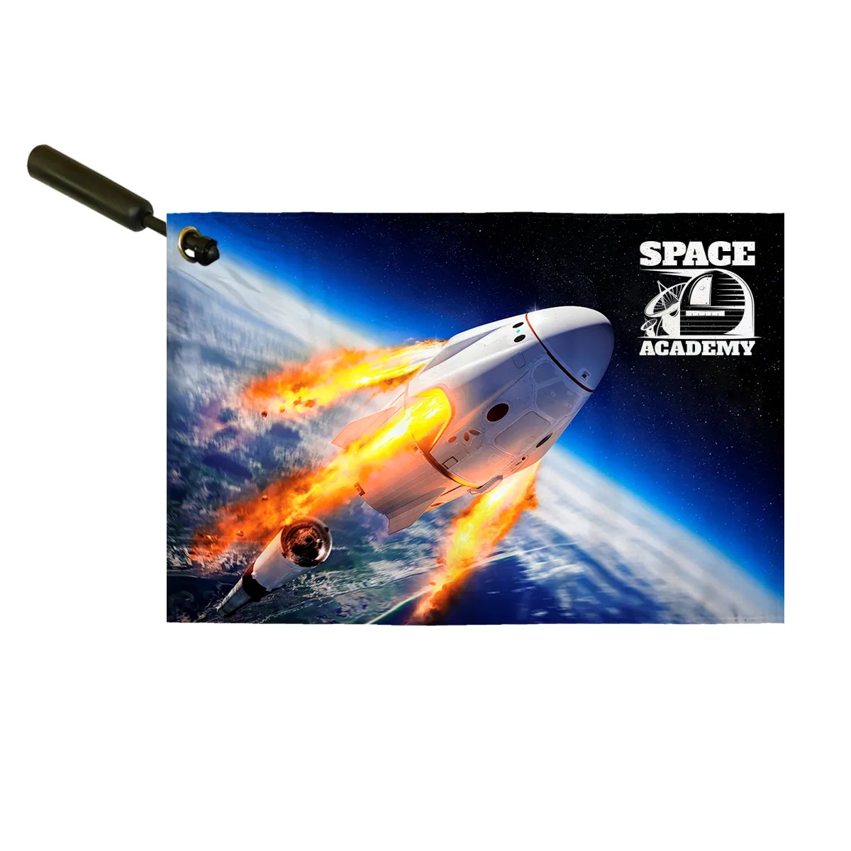 Digtal 2 Ply Swirler Flag 12" x 18" E-Poly 2