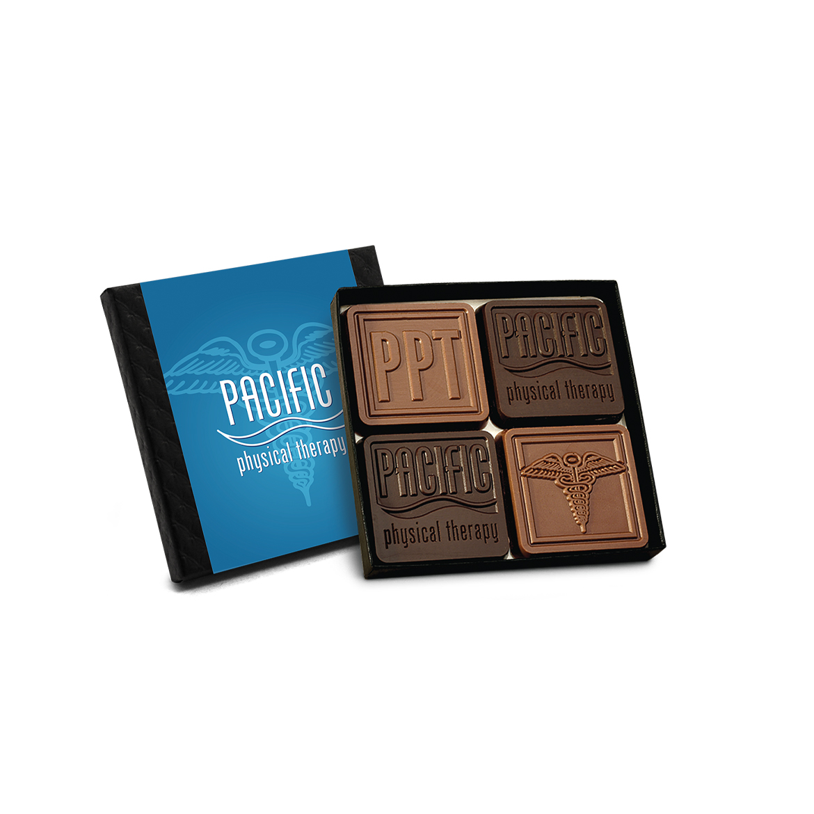 4-Piece Chocolate Ensemble Gift Set with Classic Custom Packaging 5