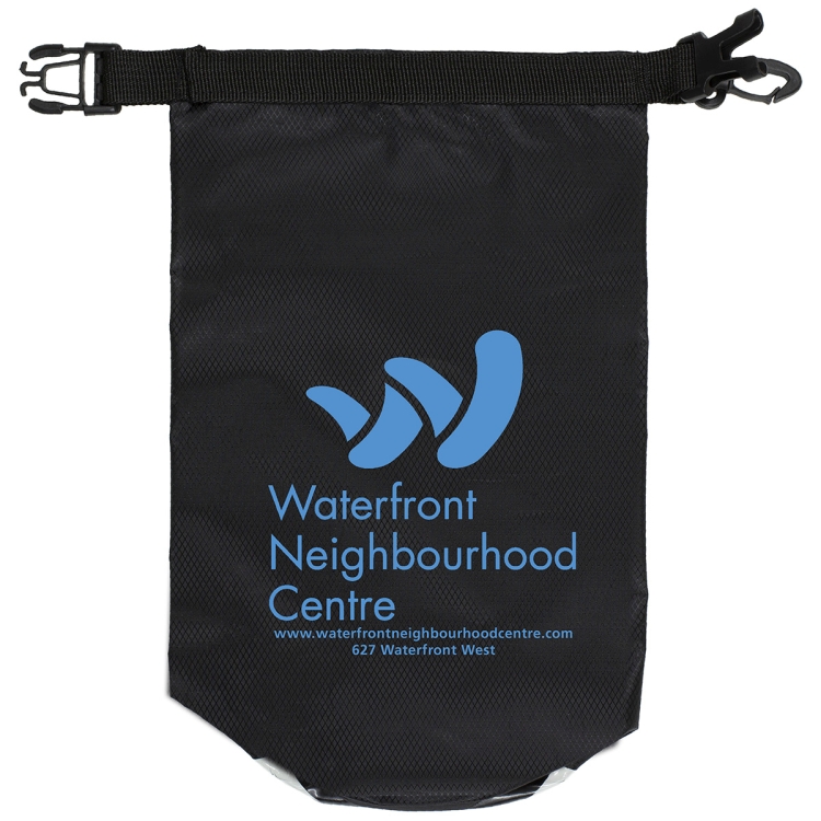 7" W x 11" H "The Navagio" 2.5 Liter Water Resistant Dry Bag With Clear Pocket Window 22