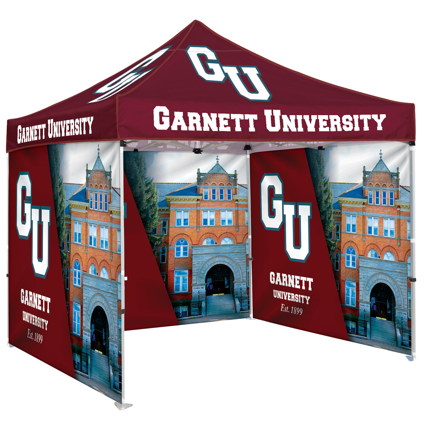 10' Heavy Duty Tent With Three Full Double Sided Walls 1