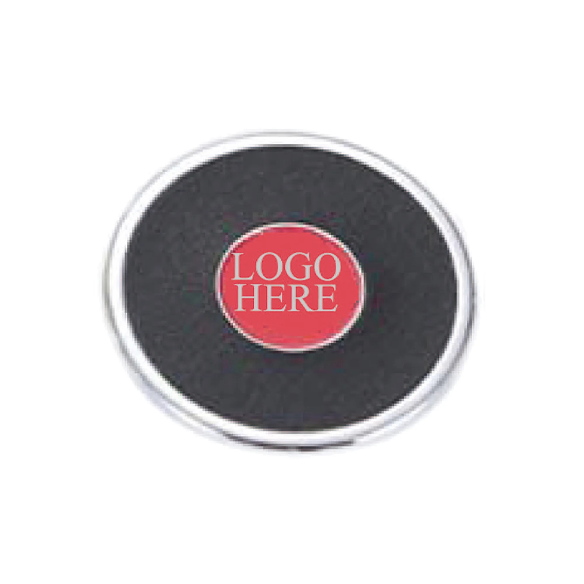 Custom Printed Round Brushed Zinc Coaster 2