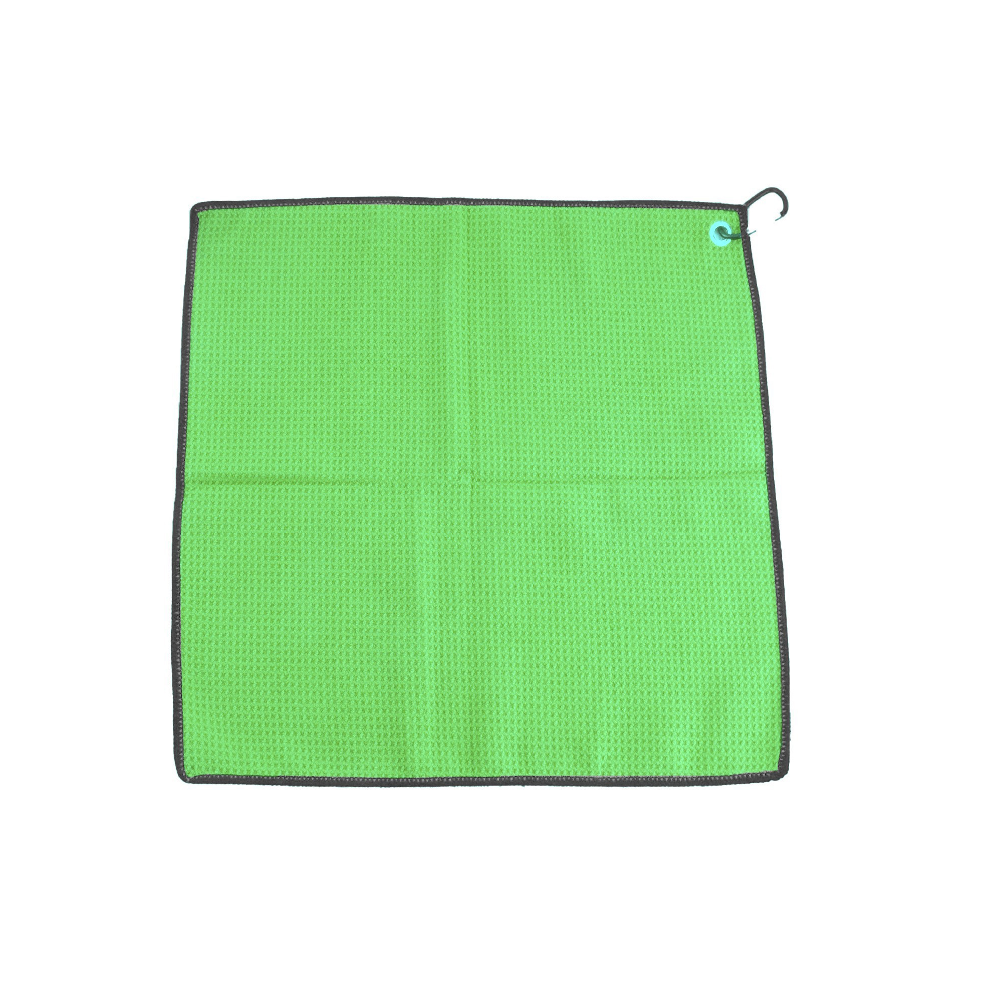 Twelve Inch By Twelve Inch Waffle Microfiber Golf Towel With Grommet 11