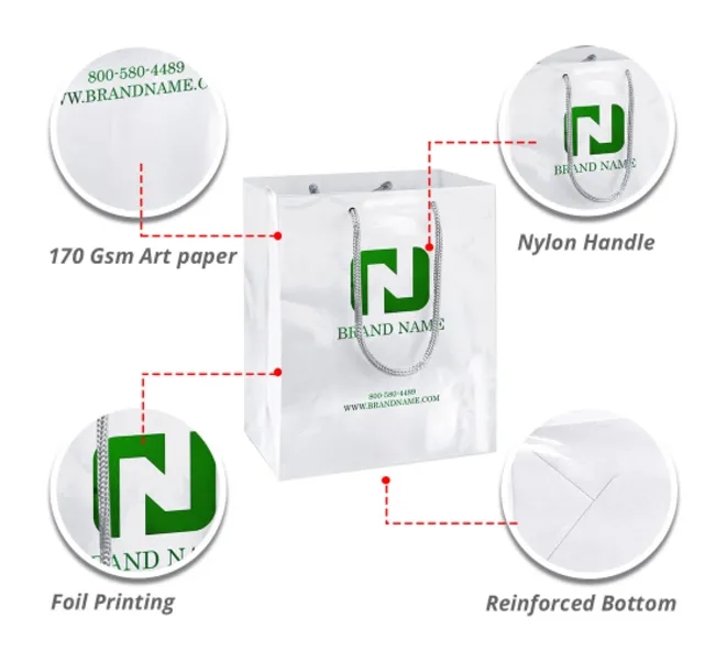 Foil Printed Paper Bags (Double Sided printing) 2