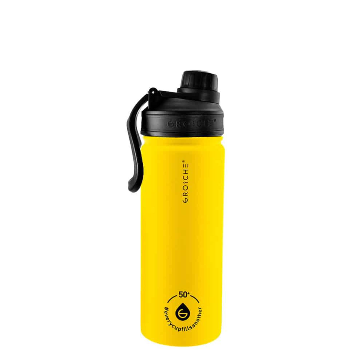 16 oz. GROSCHE® CHICAGO STEEL Insulated Water Bottle with Chug Lid 3