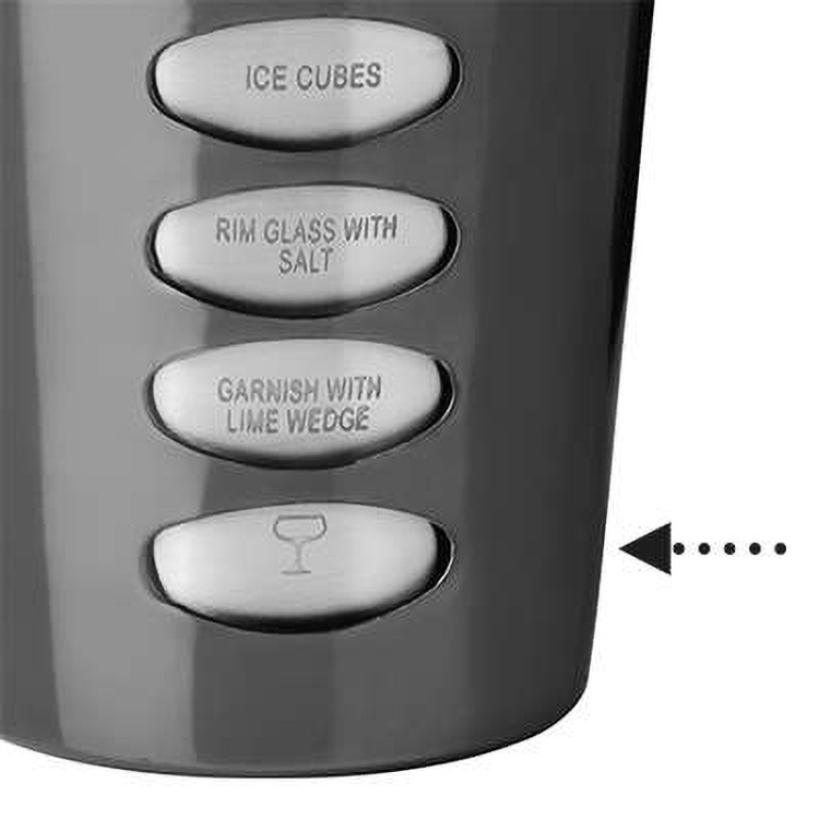 Cocktail Shaker with Recipes and strainer Trudeau 3