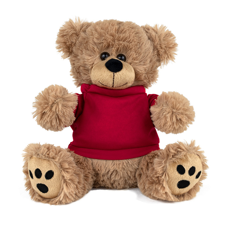 "FRED E. BEAR" LARGE 8" Plush Teddy Bear With Choice of T-Shirt Color 43