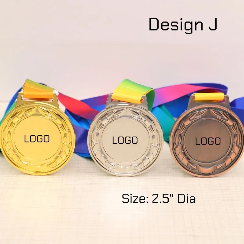 Lot Winner Metal Medals with Neck Ribbons Trophy Award 3