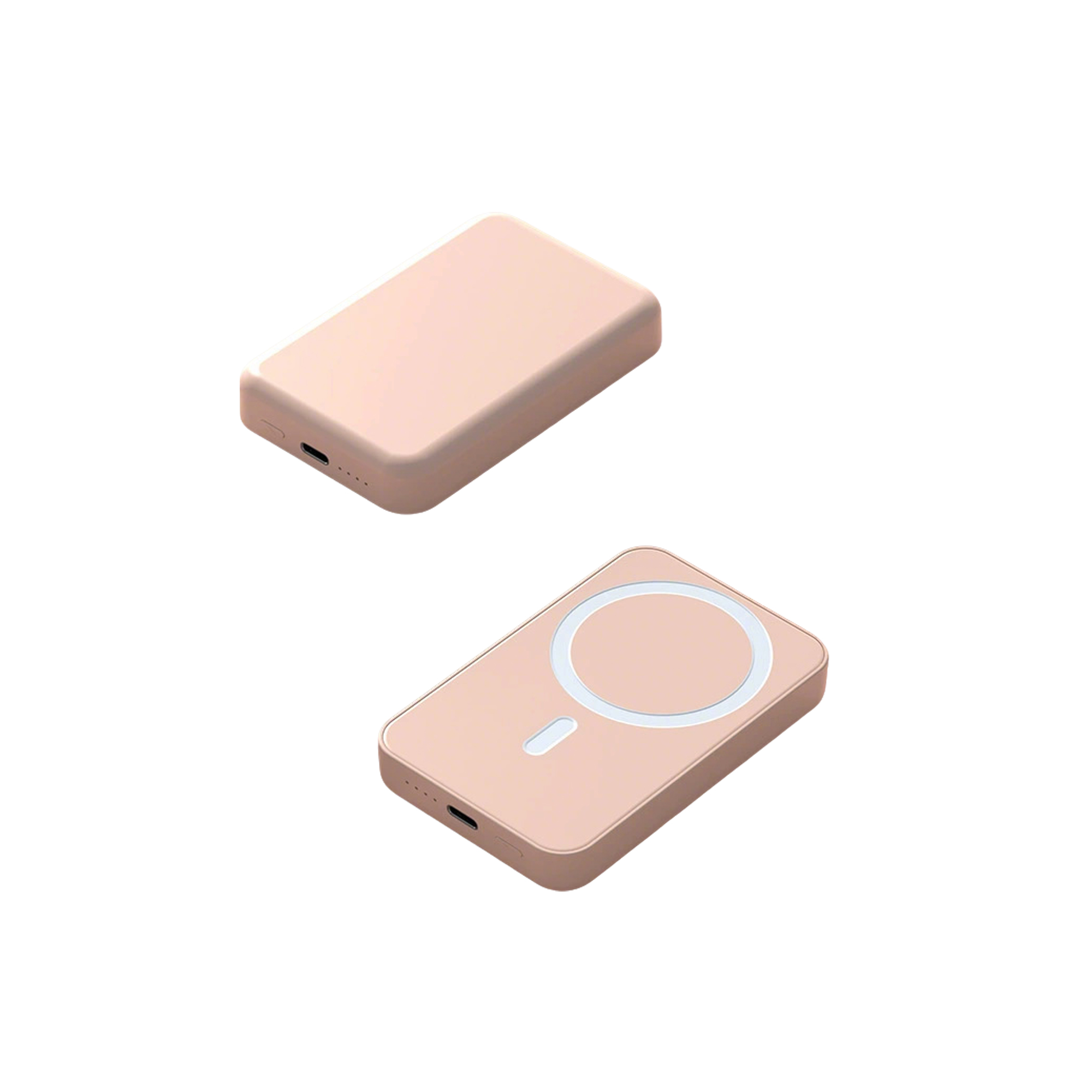 Five Thousand Milliamp Hour Magnetic Power Bank 3.74 x 2.52 x 0.51" 3