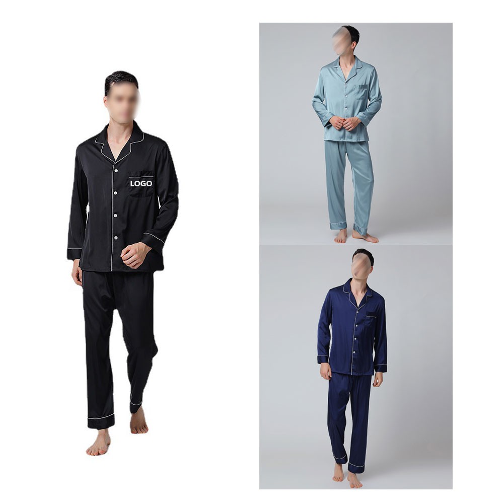 Men's Lightweight Satin Pajamas 2