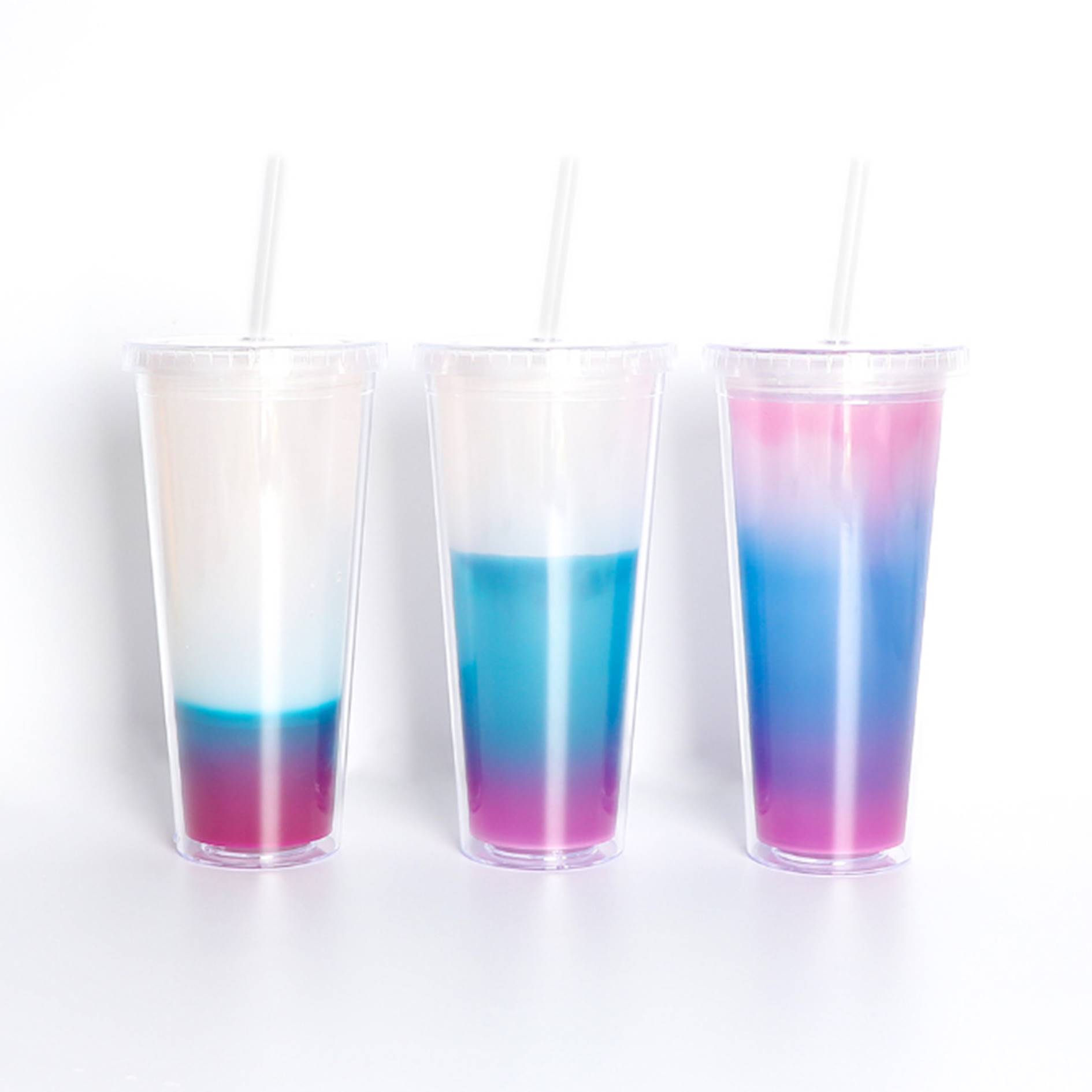 20 Oz. Double Wall Color Changing Straw Tumbler 3