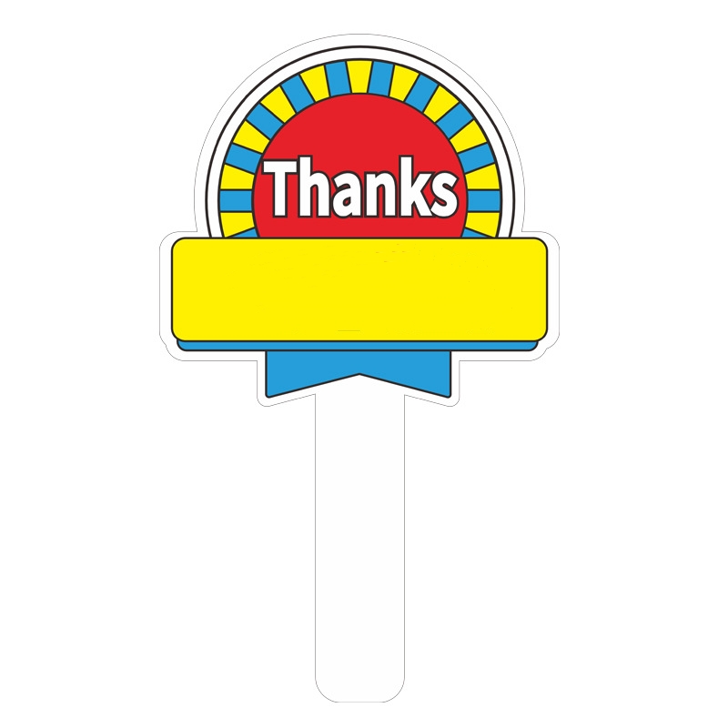 Custom Handheld PVC Signs 2