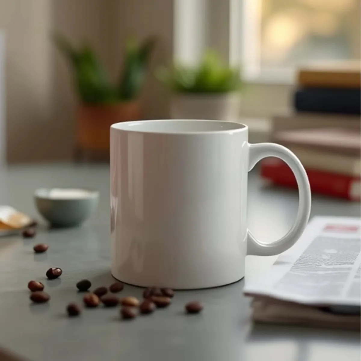White Ceramic Coffee Mug For Custom Logos 4