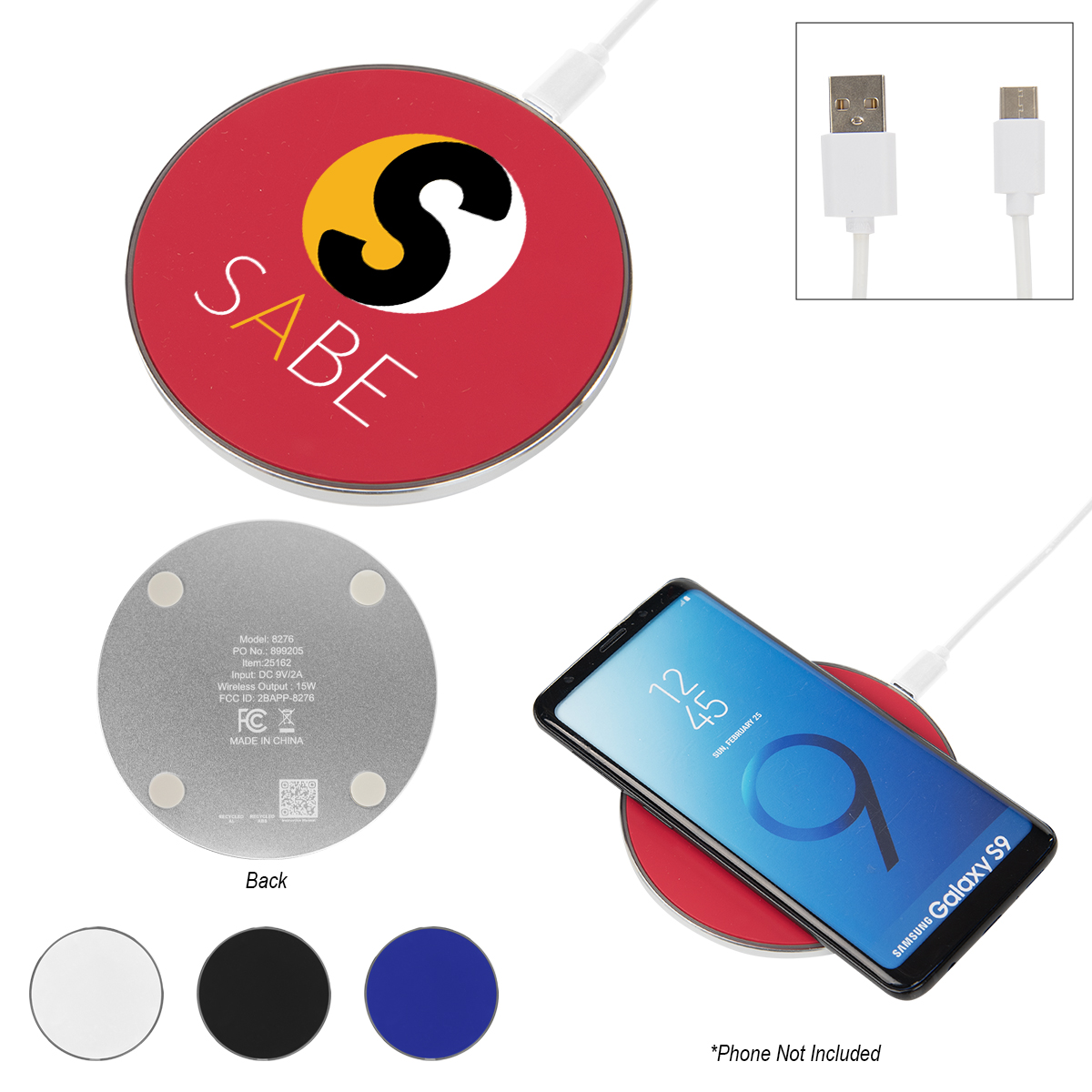 15W Recycled Aluminum Wireless Charger 1