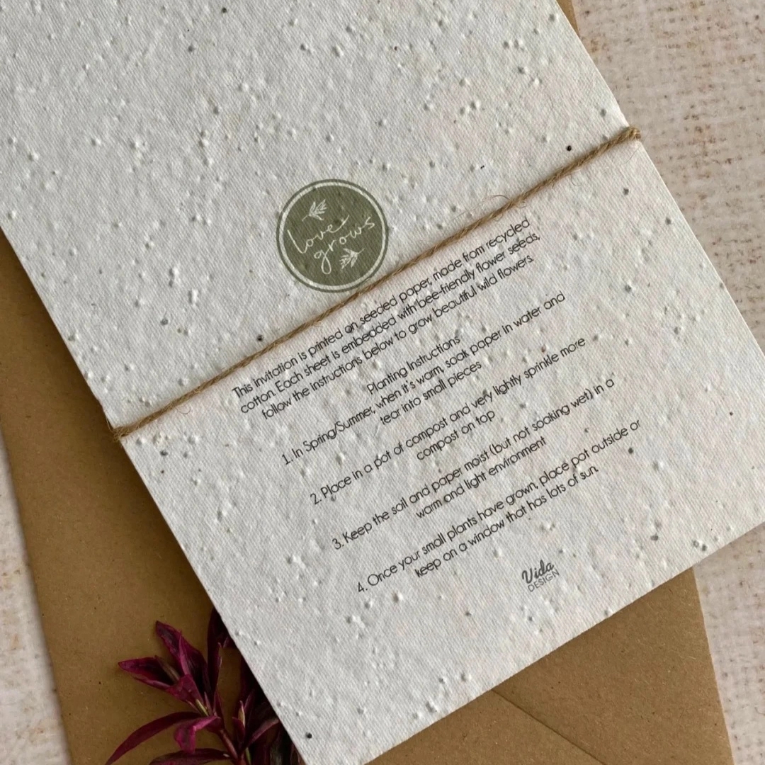 Seed Paper Name Card / Product Tag 6