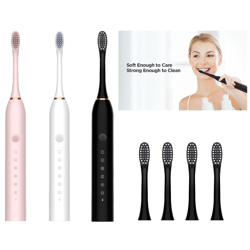 4 Brush Heads Rechargeable Toothbrush 1