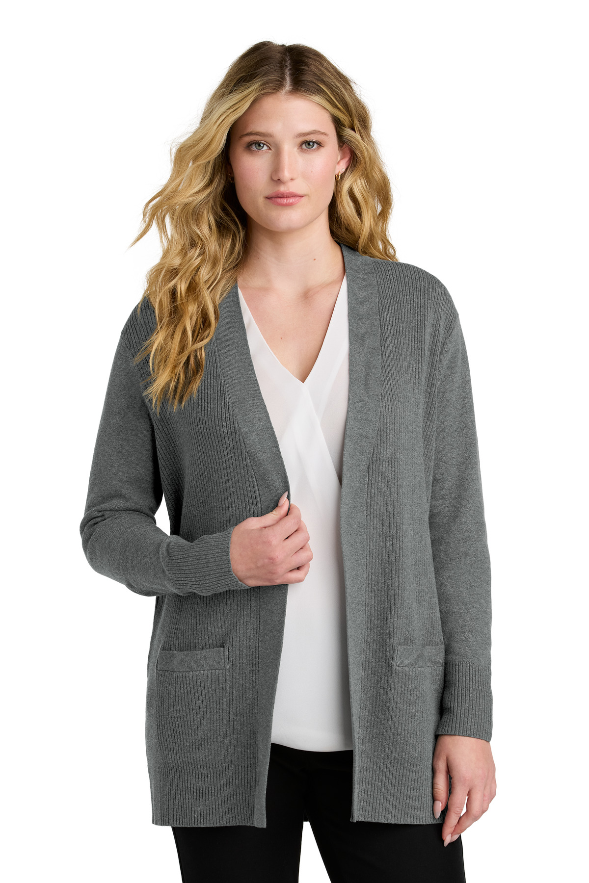 Port Authority Women's Easy Care Open-Front Cardigan Sweater LSW2890 12