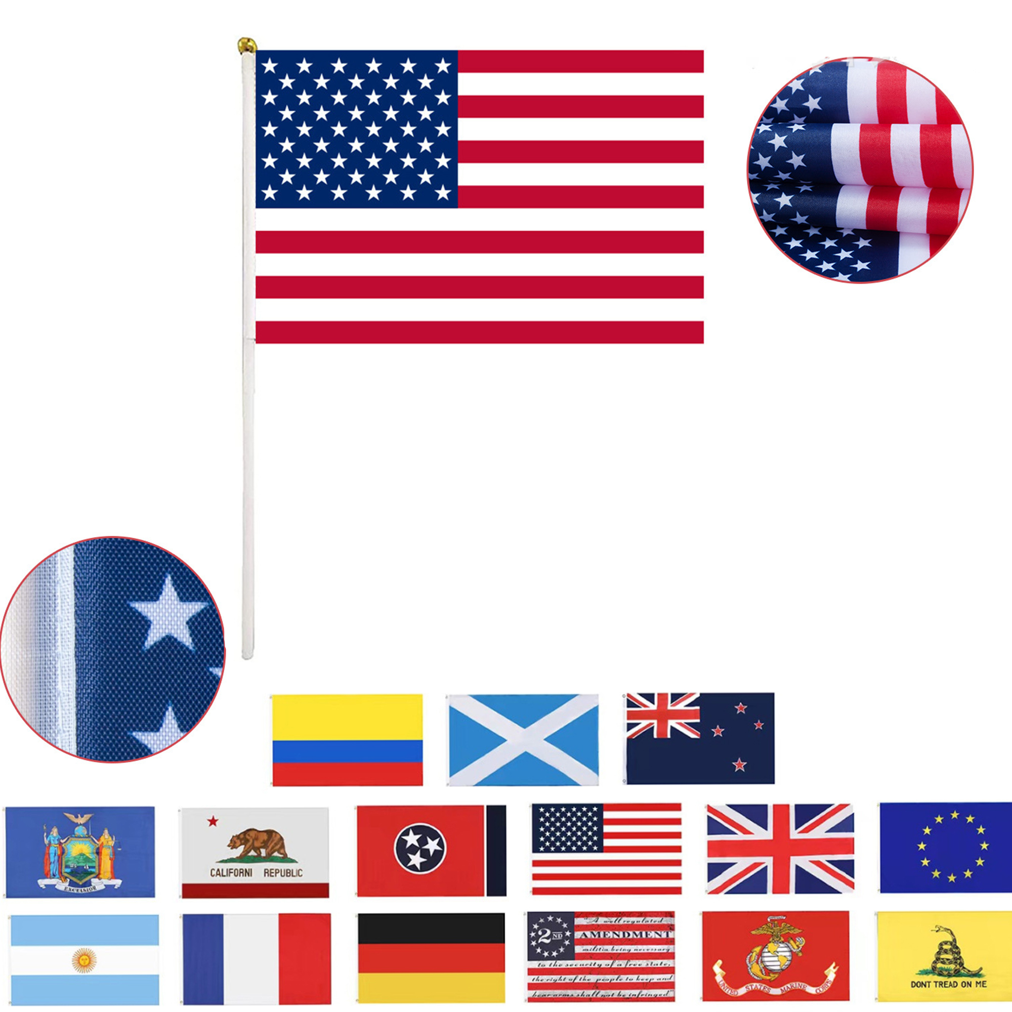 Stars Stripes Handwaver Flag 4
