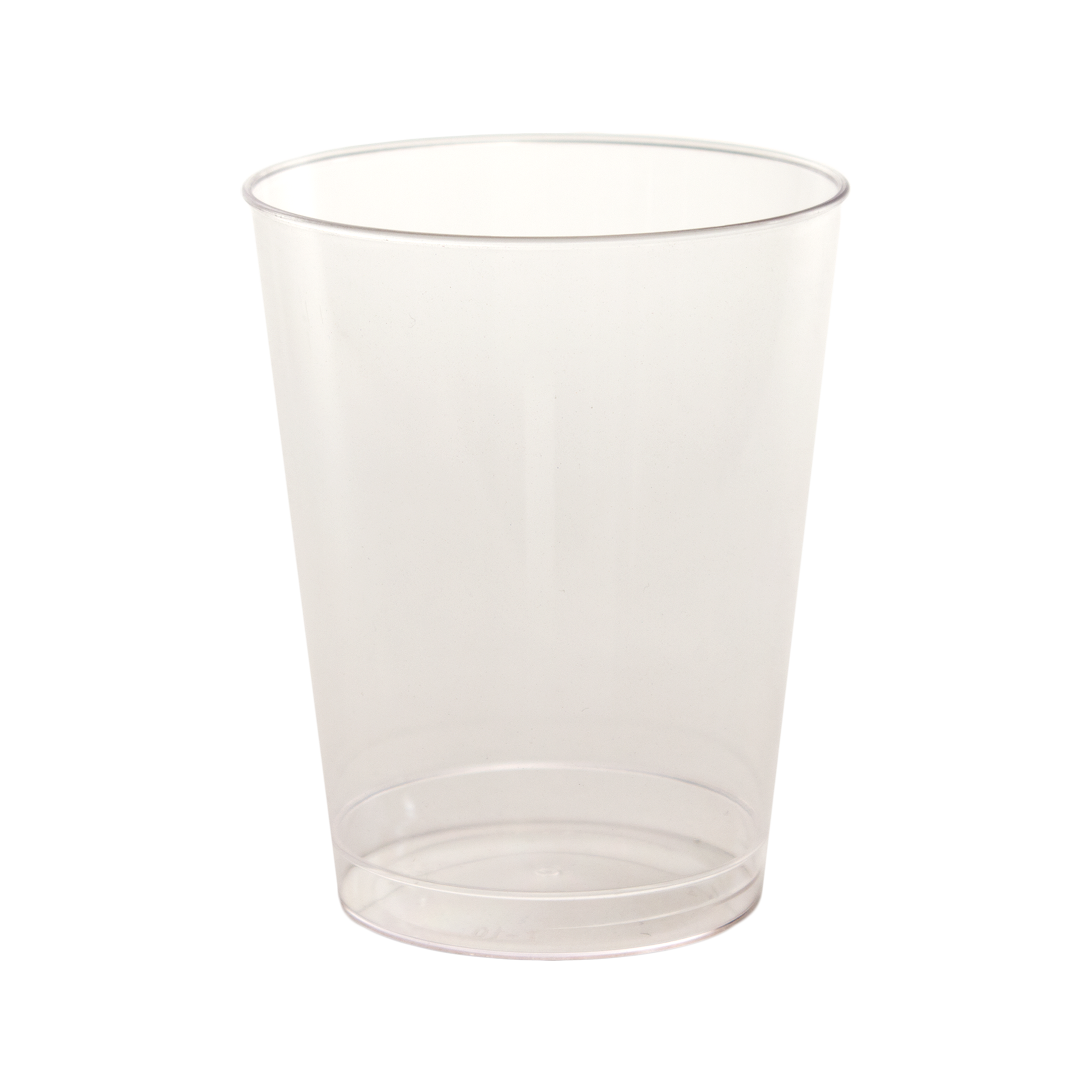 8oz Tall Clear Plastic Hard-Sided Tumbler