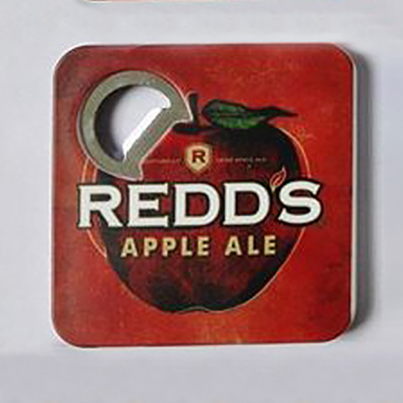 Square Bottle Opener with Coaster 3