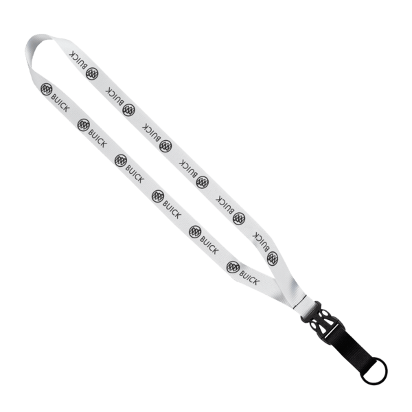 3/4" Multi-Color Polyester Lanyard with Slide Buckle Release & Split-Ring 54