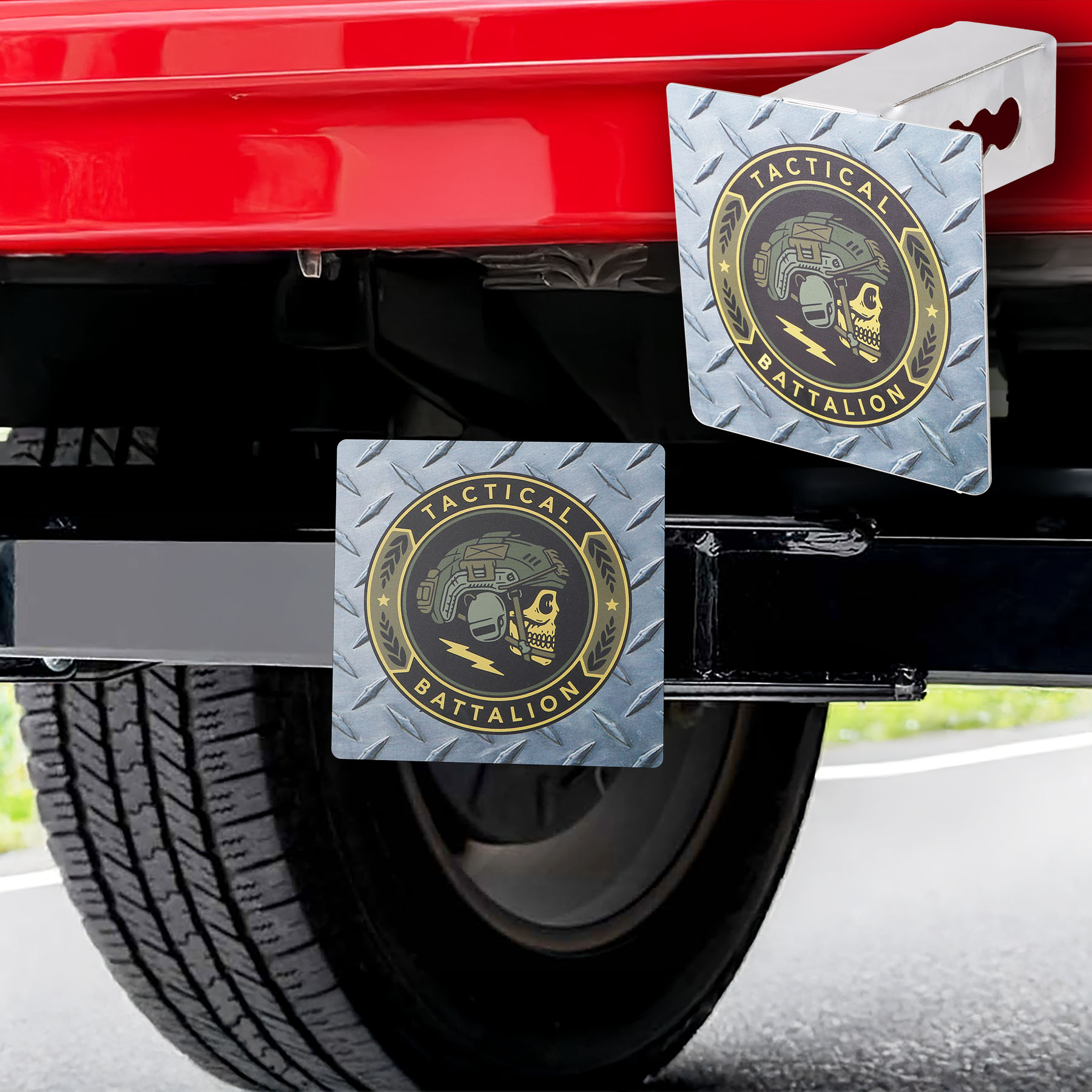 Metal Trailer Hitch Cover 3
