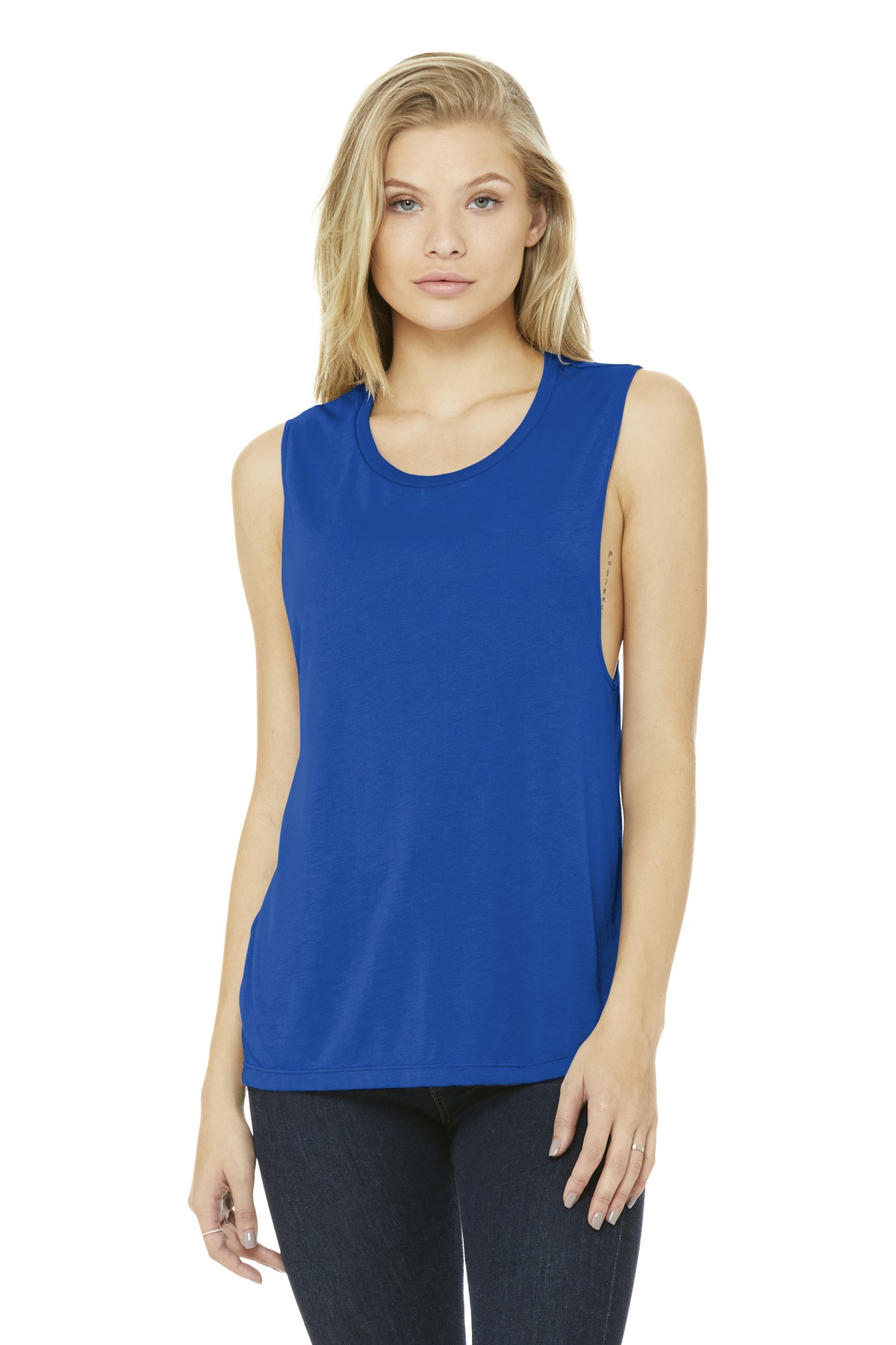 BELLA+CANVAS Women's Flowy Scoop Muscle Tank. BC8803 66