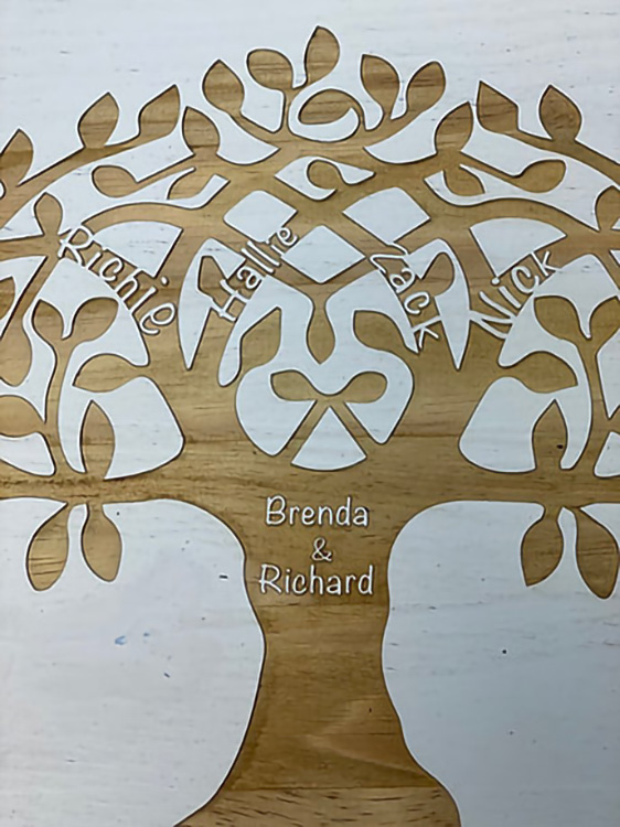 Large Family Tree Lazy Susan 11