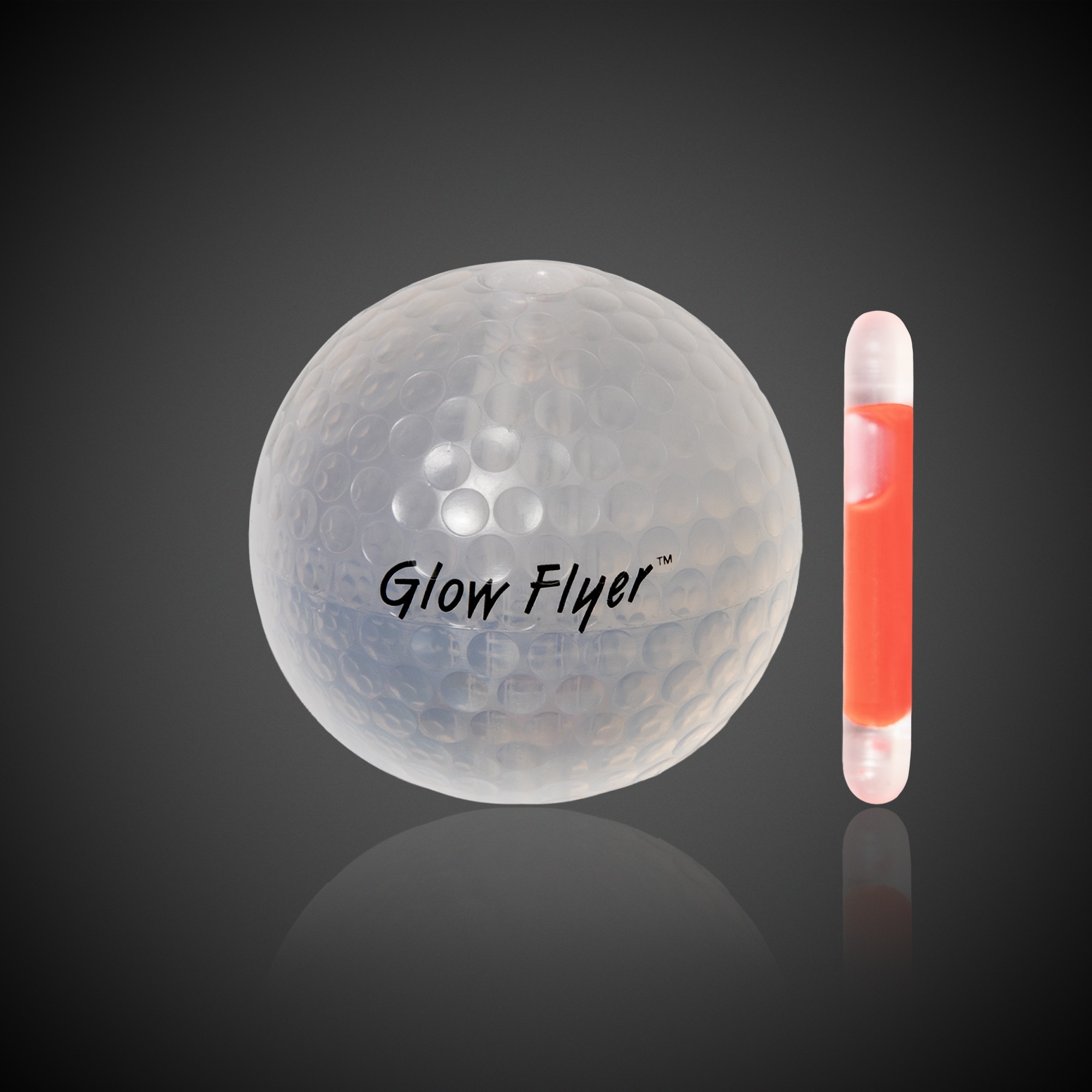 PINK GLOW FLYER GOLF BALL (with a 1 1/2'' Jumbo Lightstick) 4