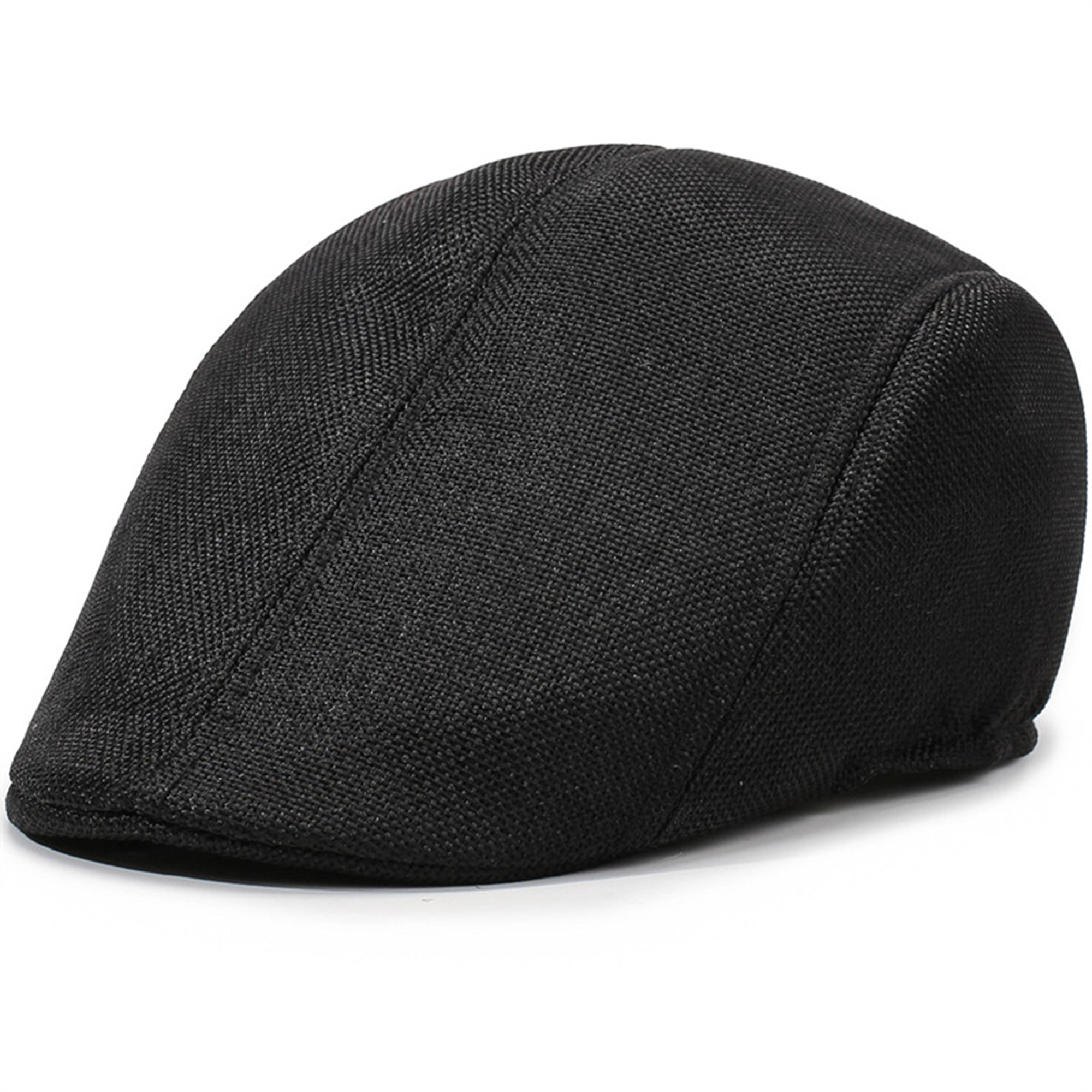 Middle-Aged Men's Linen Beret Hat 8