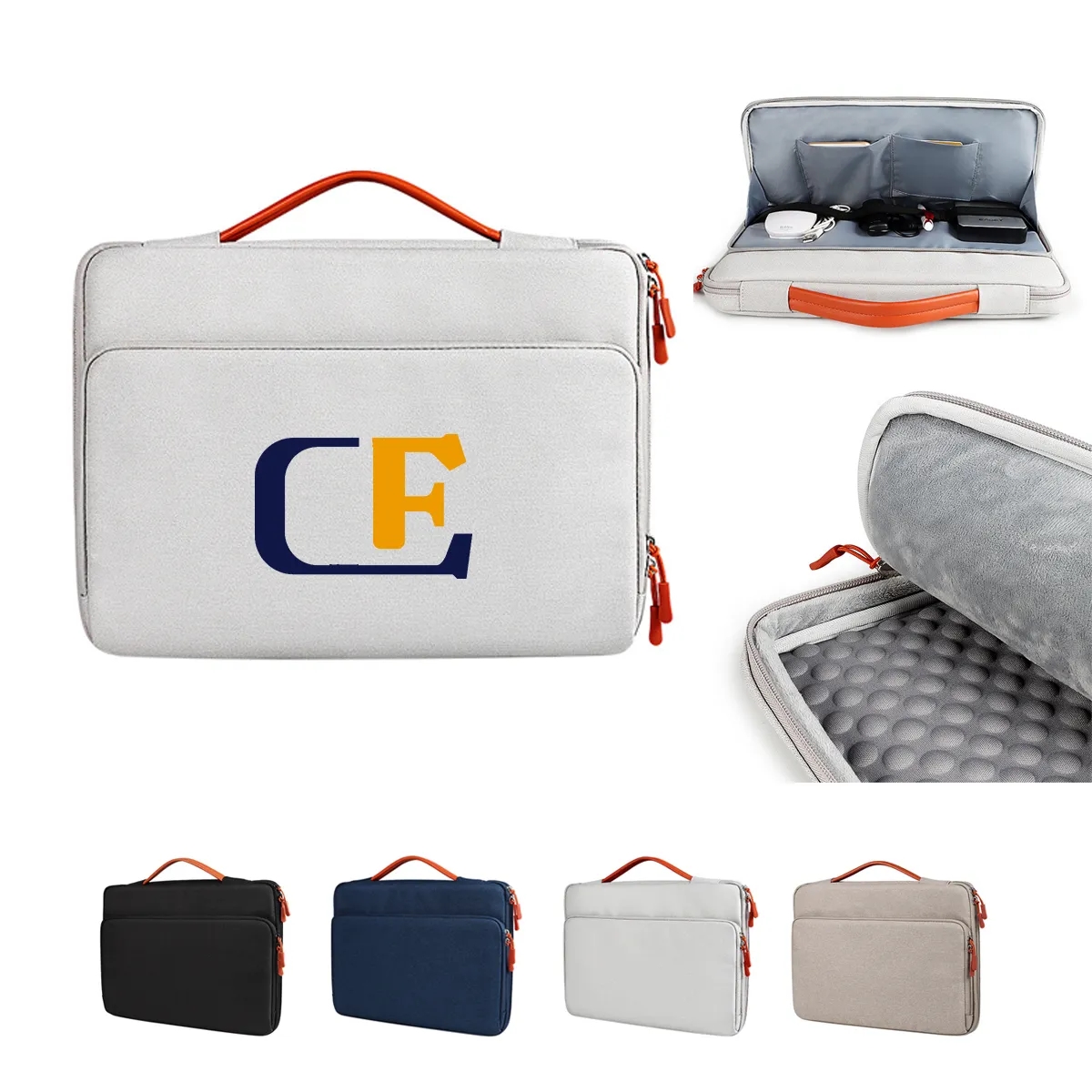 Waterproof Laptop Bag with Side Pockets Handle 3