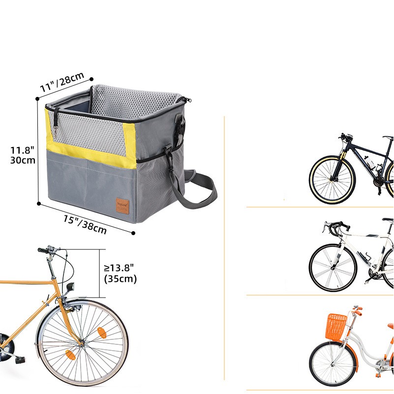 Puppy Car Seat Bike Basket Bag 3