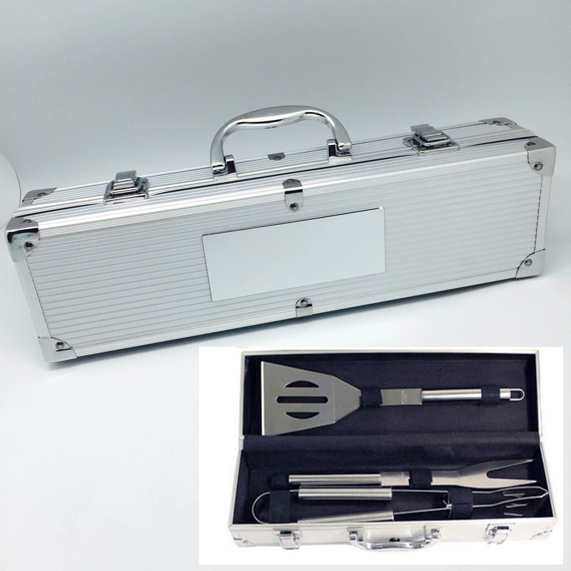 3 Pcs Stainless Steel Barbecue Set 1