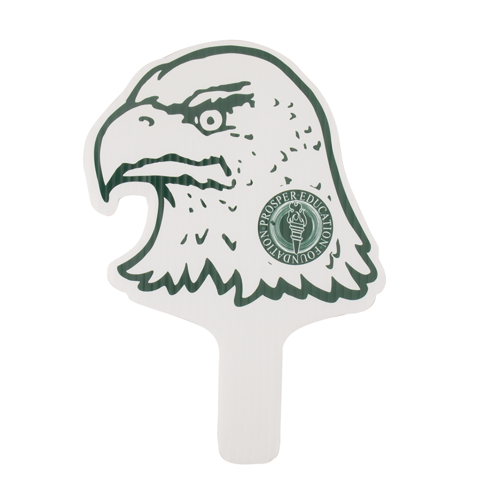 Eagle Mascot Hand Fan, Screen Printed 27
