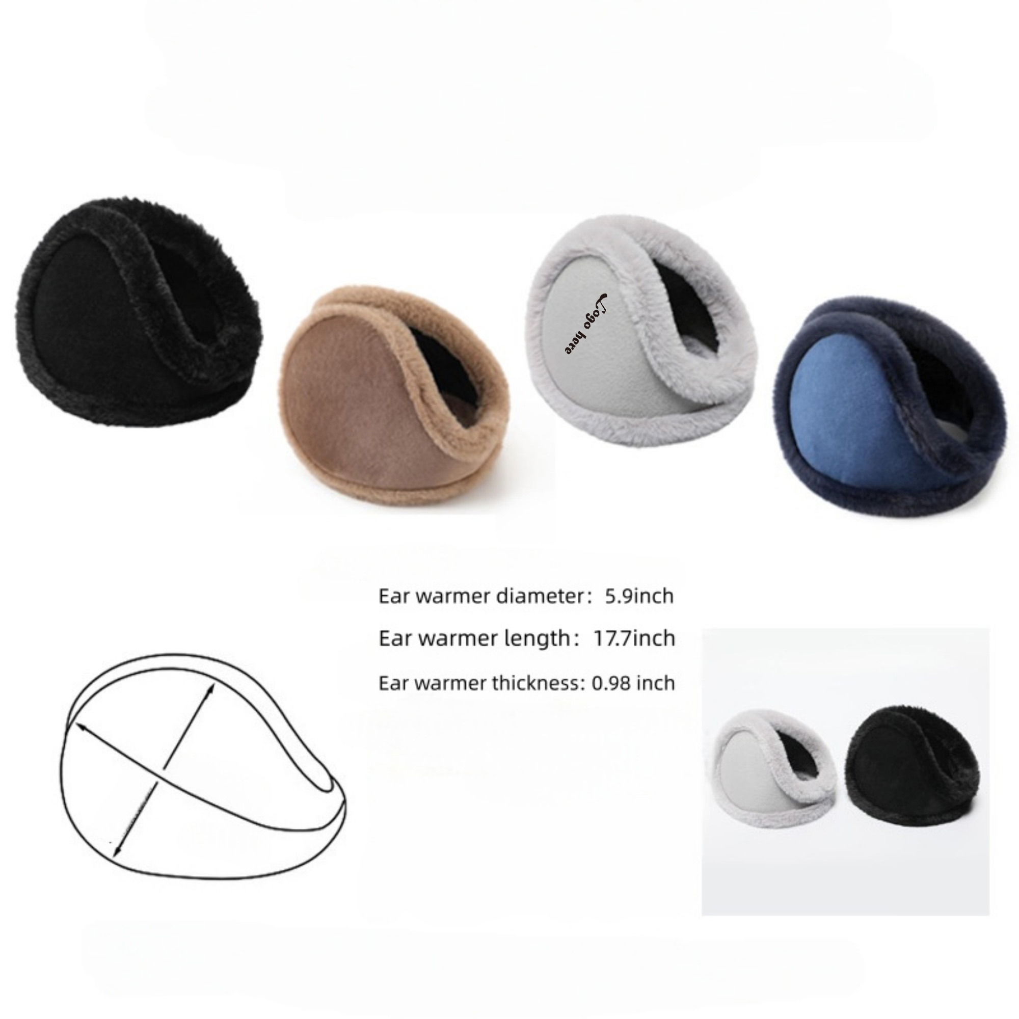 Winter Unisex Warm Earmuffs 3