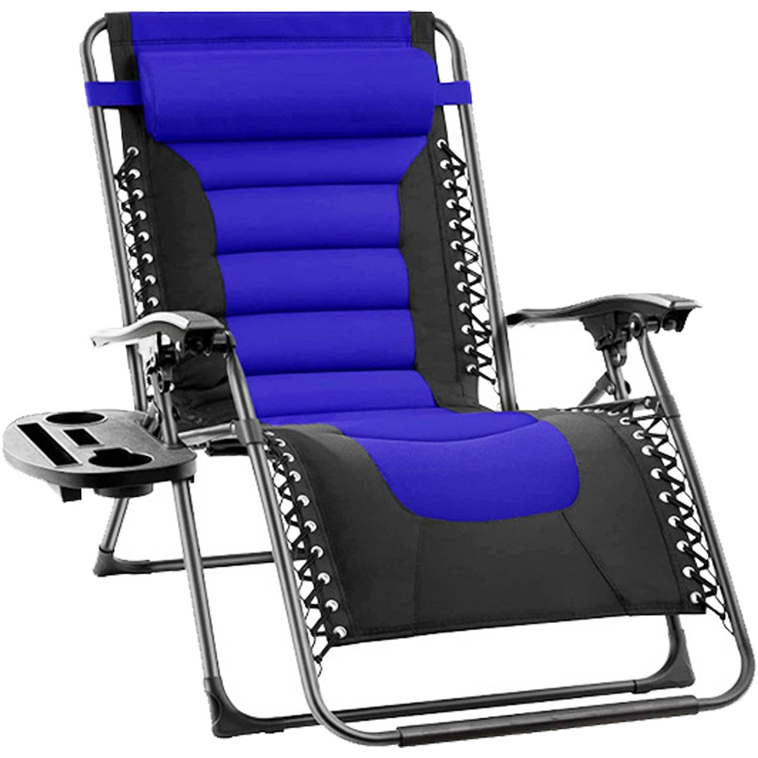 Adjustable Zero Gravity Folding Lounge Chair w/ Cup Holder 7
